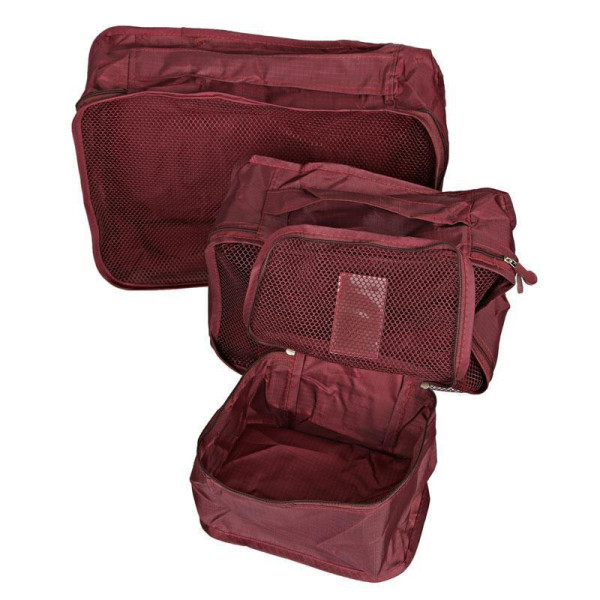 Набор органайзеров Secret Pouch | 6 в 1 | Бордовый