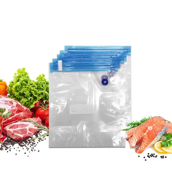 Комплект для вакуумной упаковки продуктов Always Fresh Seal Vac, вакуумный упаковщик еды и вещей, 6 пакетов