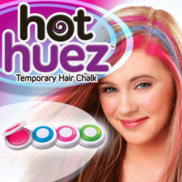 Цветной мел пудра для волос hot huez Хот Хуэз-Мгновенная покраска
