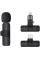 Беспроводной микрофон петличный K8 с адаптером Lightning-Type-C Black