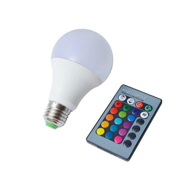 Светодиодная RGB лампа Anslut Standard Bulb с дистанционным управлением, MAG-719