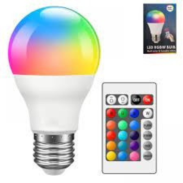 Светодиодная RGB лампа Anslut Standard Bulb с дистанционным управлением, MAG-719