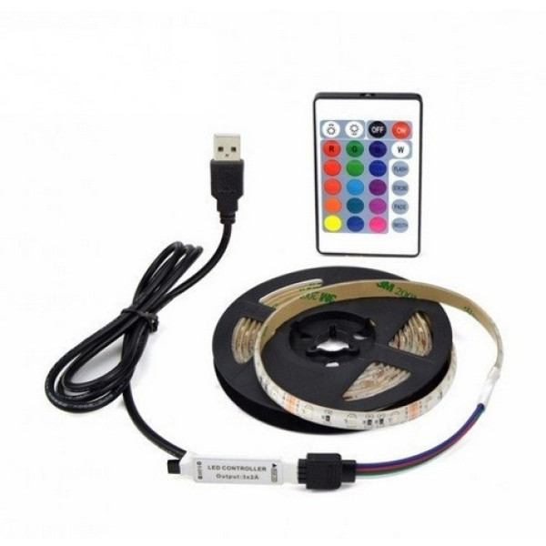 Светодиодная полоса 5050 RGB 2 м для фоновой подсветки телевизора