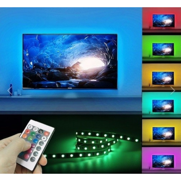 Светодиодная полоса 5050 RGB 2 м для фоновой подсветки телевизора