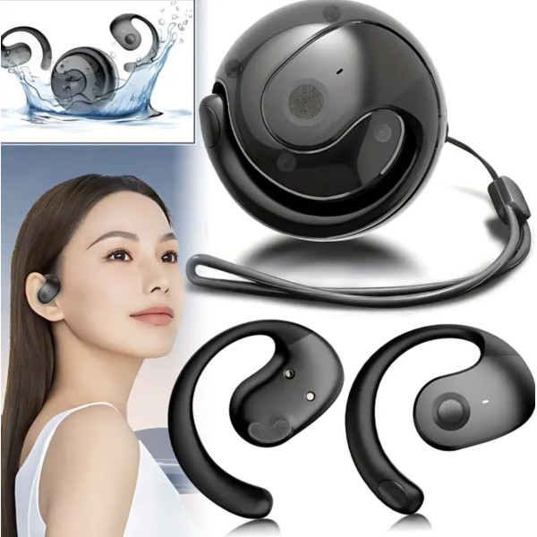Спортивные наушники MDR OWS T2 BT, Bluetooth 5.3, микрофон, черные