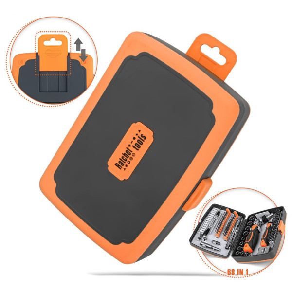 Набор отверток с трещоткой Torx RATCHET 68 в 1, биты и головки, гибкий удлинитель, храповый механизм