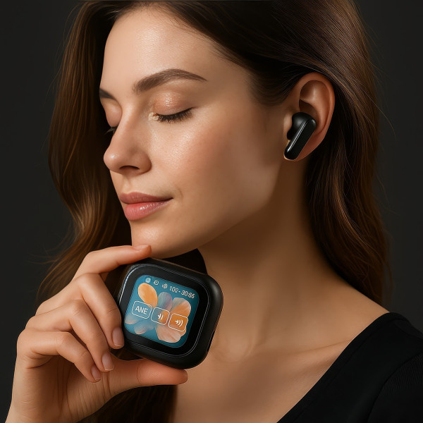 Беспроводные наушники LX-10 TWS, Bluetooth 5.4, LED-дисплей, ANC/ENC, аккумулятор 320 мАч