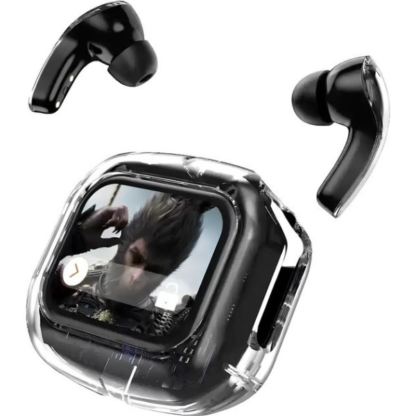 Беспроводные наушники Inspire Air MAX, прозрачный кейс, LCD-дисплей, Bluetooth 5.0, сенсорное управление