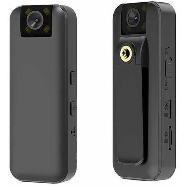 Нагрудная боди-камера S15 4G, поворотный объектив, ночная съемка, microSD до 256 ГБ