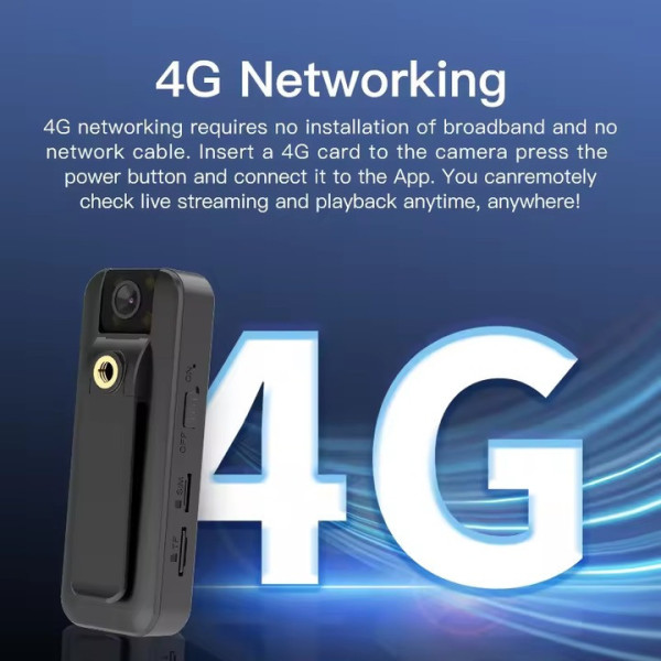 Нагрудная боди-камера S15 4G, поворотный объектив, ночная съемка, microSD до 256 ГБ