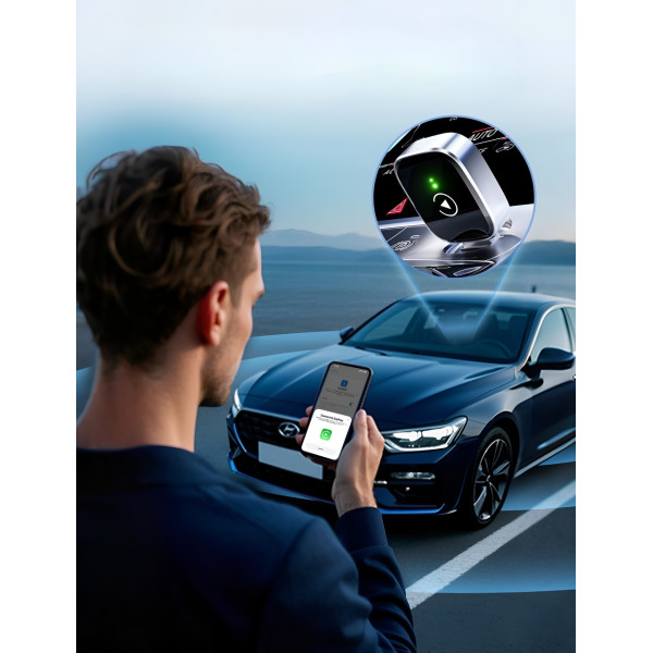 Адаптер CarPlay/Android Auto для авто, USB Type-C, Plug & Play, беспроводное подключение