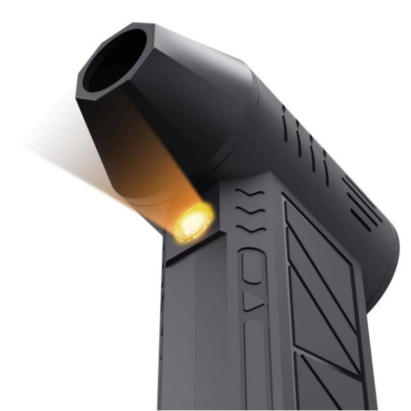 Аккумуляторный ручной турбовентилятор Mini Jet Fan ZY7400-SE PRO для удаления пыли с фонариком