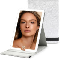 Зеркало настольное аккумуляторное Makeup Mirror Stand LED для макияжа Белый