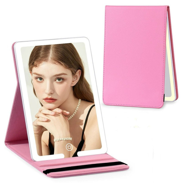Зеркало настольное аккумуляторное Makeup Mirror Stand LED для макияжа Белый