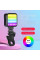 Мини видеосвет LED RGB AY-83 с аккумулятором и зажимом, портативная светодиодная лампа для фото и видео