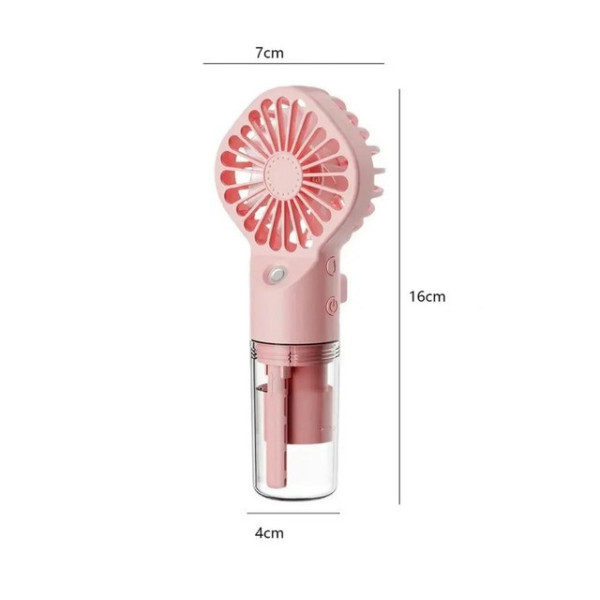 Маленький аккумуляторный вентилятор Handy Mini Fan LY-598 с распылением воды