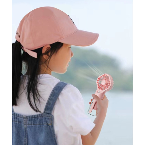 Маленький аккумуляторный вентилятор Handy Mini Fan LY-598 с распылением воды