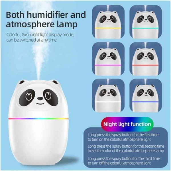 Ультразвуковой увлажнитель воздуха Panda Mist XS-168 для детей с LED подсветкой White