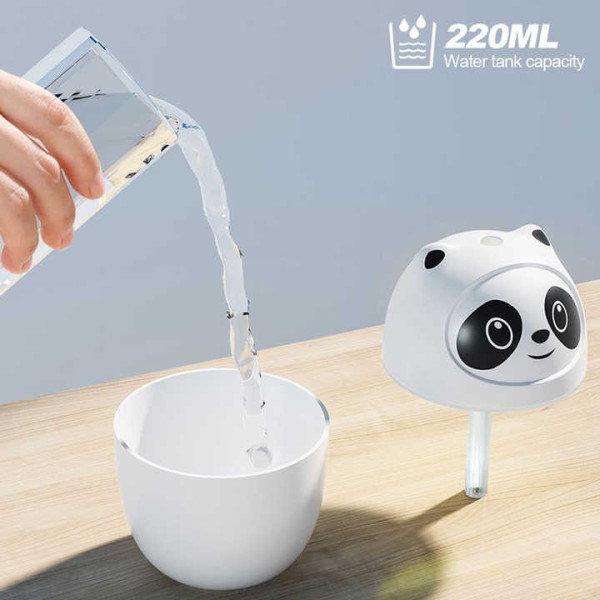 Ультразвуковой увлажнитель воздуха Panda Mist XS-168 для детей с LED подсветкой White