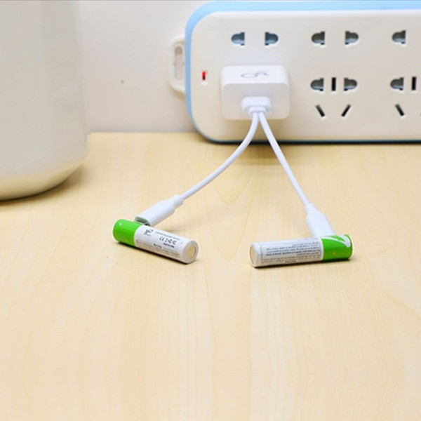 Комплект батарейки AAA аккумуляторные 750mWh 2 шт с USB Type-C от Smartoools на 1.5V