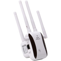 Роутер Wi fi repeater 2,4G/5G 1200 Мбит/с с вилкой для розетки / Усилитель Wi-Fi сигнала Белый