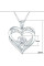 Женское ожерелье с кулоном в форме сердца Heart Сердце из циркония Серебро