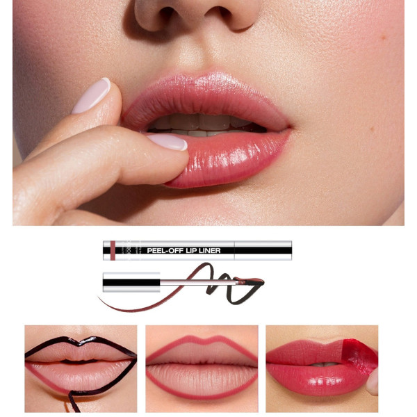 Помада подводка для губ Peel-Off Lip Liner 00/02 оттенок / Матовый пилинг-гель для губ