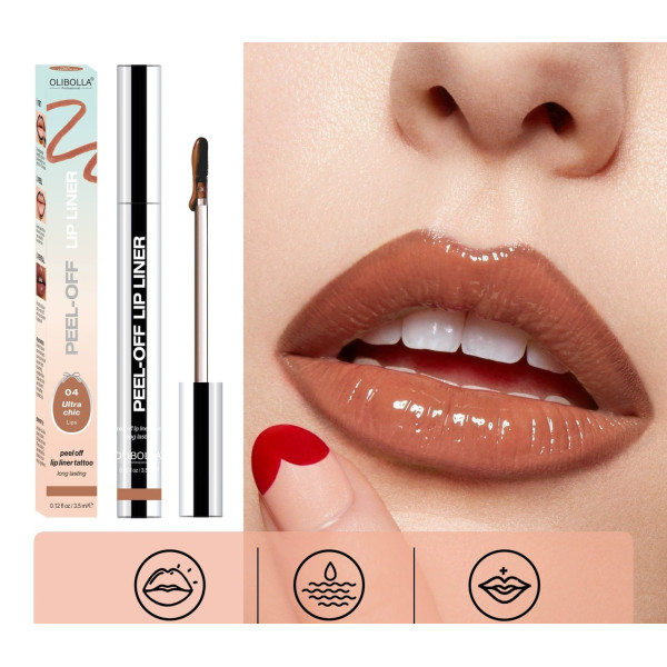 Помада подводка для губ Peel-Off Lip Liner 00/02 оттенок / Матовый пилинг-гель для губ
