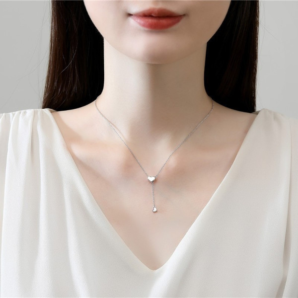 Серебряное колье "Сердце" (регулируемая длина)/ Подвеска серебро 925 проба