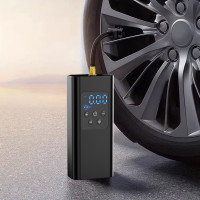 Портативный компрессор для авто заряжаемого от USB/ насос с LED дисплеем аккумуляторный 6000mAh