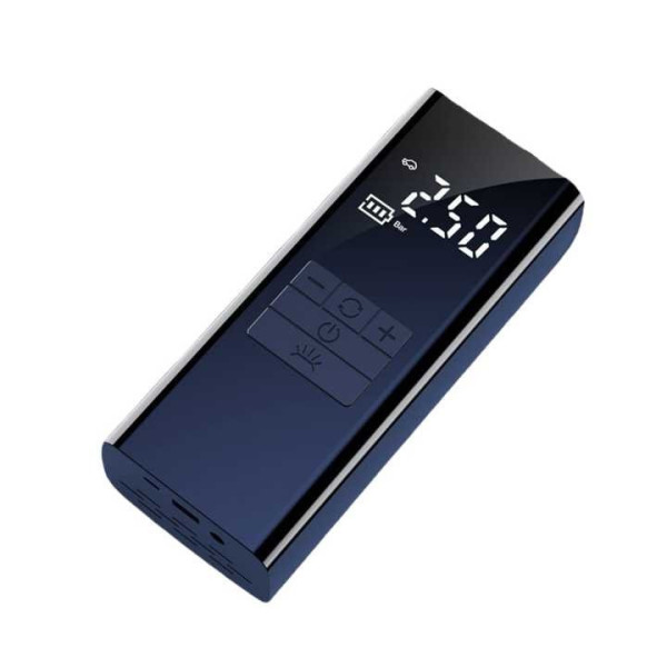 Портативный компрессор для авто заряжаемого от USB/ насос с LED дисплеем аккумуляторный 6000mAh