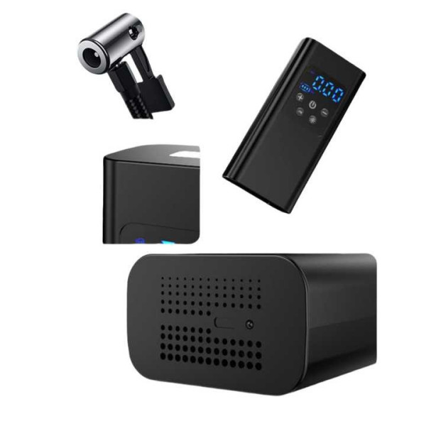 Портативный компрессор для авто заряжаемого от USB/ насос с LED дисплеем аккумуляторный 6000mAh
