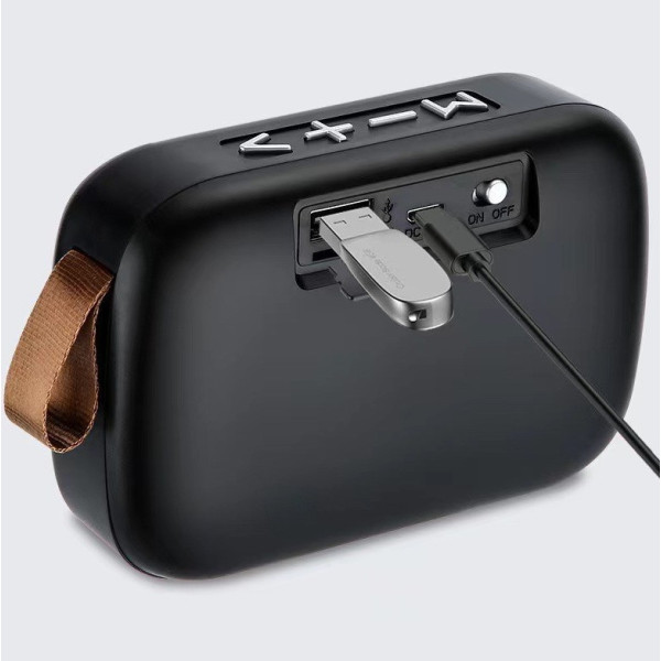 Беспроводная колонка Bluetooth МG2 Kuulaa с поддержкой FM-радио Черная