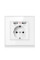 Розетка SIXWGH с 2 USB-портами WH034W с заземлением