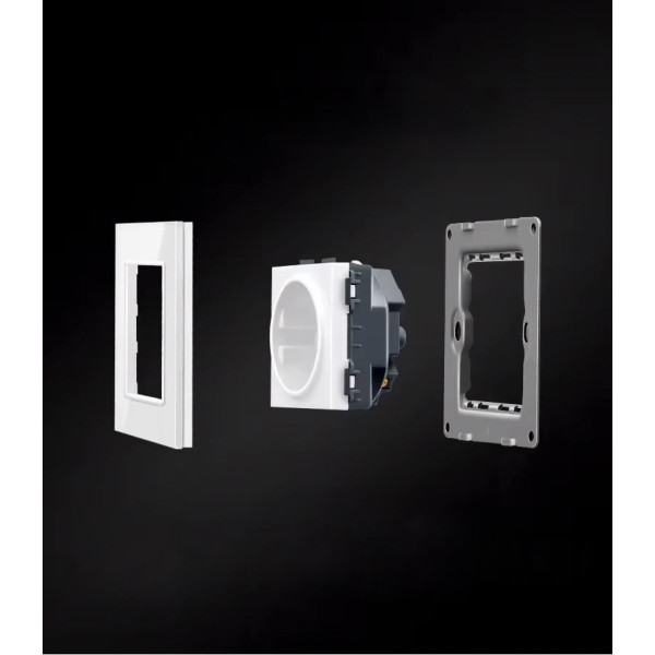 Розетка SIXWGH с 2 USB-портами WH034W с заземлением
