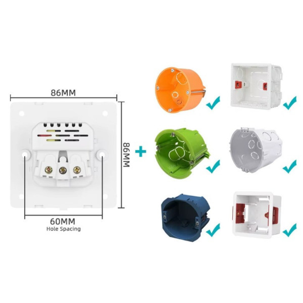 Розетка Coswall с 2 USB-портами с заземлением Пластик Белая