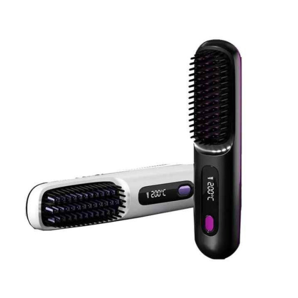Аккумуляторная беспроводной выпрямитель / Щетка для волос Glamora S7 LED дисплей