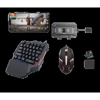 Игровой комплект для смартфонов и ПК X1 M1 Bluetooth клавиатура и мышь Черный