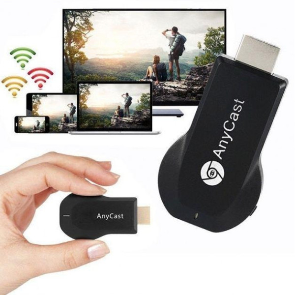 Медиаплеер Miracast AnyCast 4K 1080p со встроенным Wi-Fi модулем M100 5g 2 core