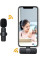 Беспроводной микрофон петличный K8 с адаптером Lightning-Type-C Black