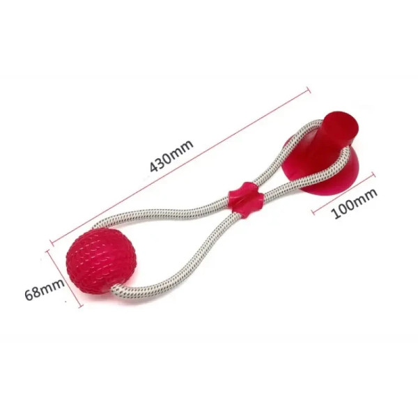 Игрушка для домашних животных с присоской, Dog toy rope PULL
