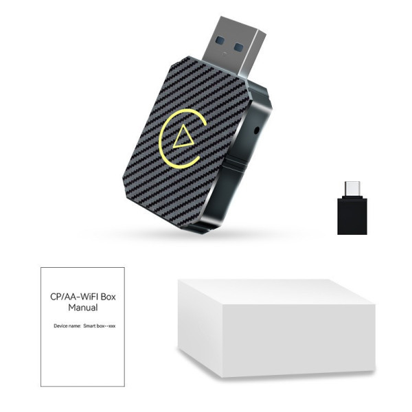 Беспроводной Адаптер для автомобиля для CarPlay Android Auto Usb Bluethooth Black