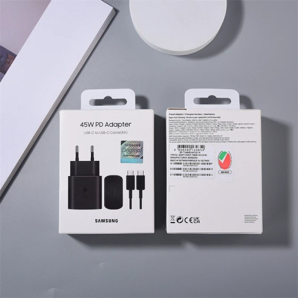 Сетевой адаптер 45W с кабелем Type-C/Type-C для быстрой зарядки