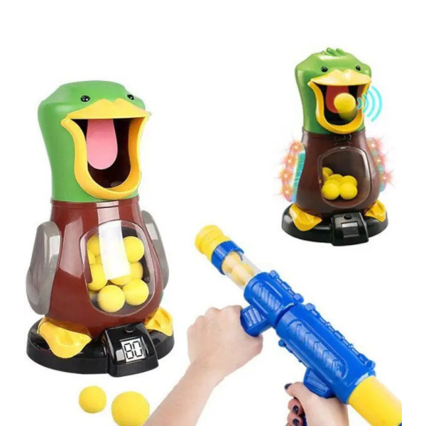 Игровой набор Стрельба по уткам Duck Shooting 200-1A с 12 шариками и интерактивной мишенью