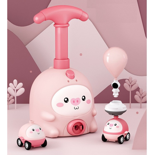 Аэромобиль Balloon Inertia Car D8811 с запуском на воздушных шариках, набор машинок