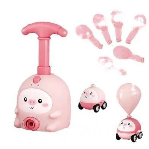 Аэромобиль Balloon Inertia Car D8811 с запуском на воздушных шариках, набор машинок