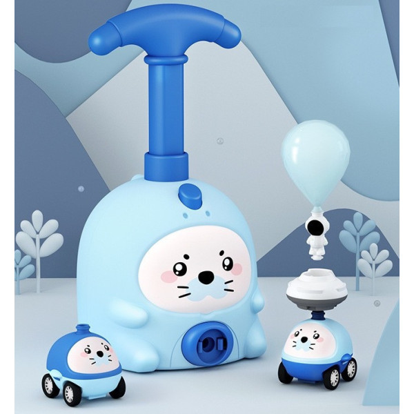 Аэромобиль Balloon Inertia Car D8811 с запуском на воздушных шариках, набор машинок