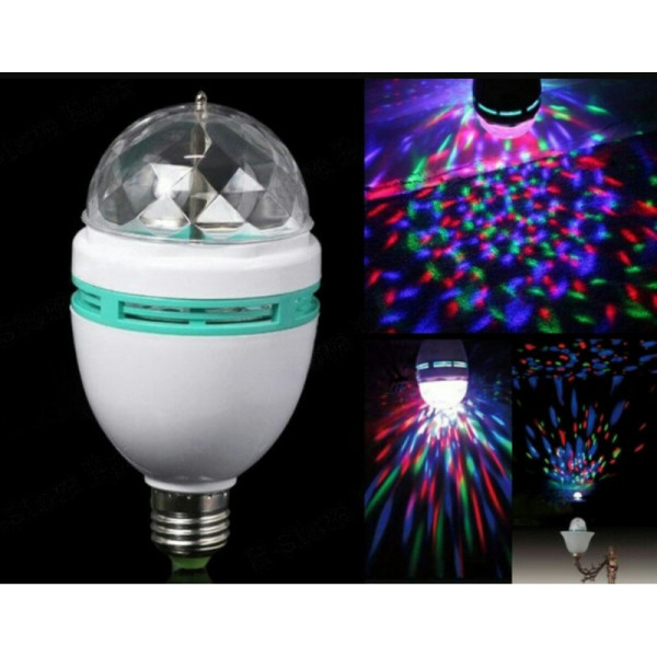 Диско лампа LASER Rotating lamp,вращающаяся светодиодная диско лампа, диско шар для вечеринок