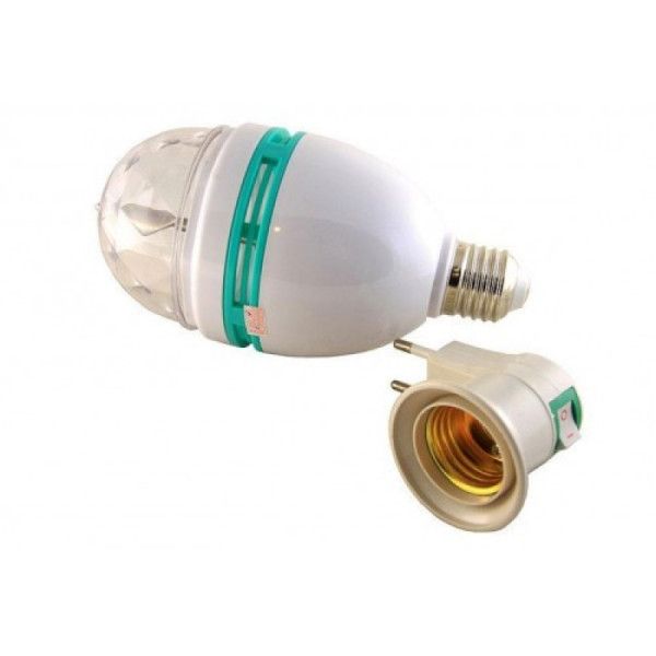 Диско лампа LASER Rotating lamp,вращающаяся светодиодная диско лампа, диско шар для вечеринок