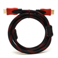 Кабель Pro vision HDMI-HDMI 1.5 метра, версия v.1.4 19P M/M с фильтрами, Черно красный